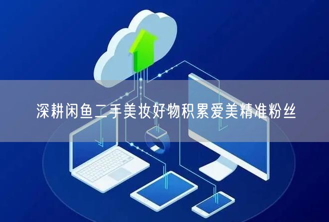 深耕闲鱼二手美妆好物积累爱美精准粉丝