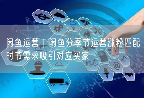 闲鱼运营｜闲鱼分季节运营涨粉匹配时节需求吸引对应买家