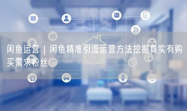 闲鱼运营｜闲鱼精准引流运营方法挖掘真实有购买需求粉丝