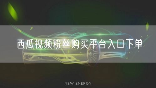 西瓜视频粉丝购买平台入口下单