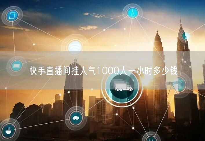 快手直播间挂人气1000人一小时多少钱
