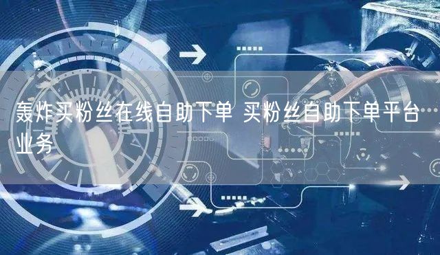 轰炸买粉丝在线自助下单 买粉丝自助下单平台 业务